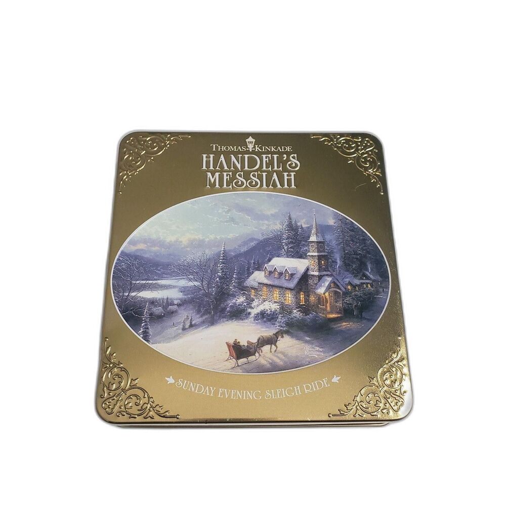 Thomas Kinkade Handel's Messiah 3 CD Set Sunday Evening Sleigh Ride w Postcards